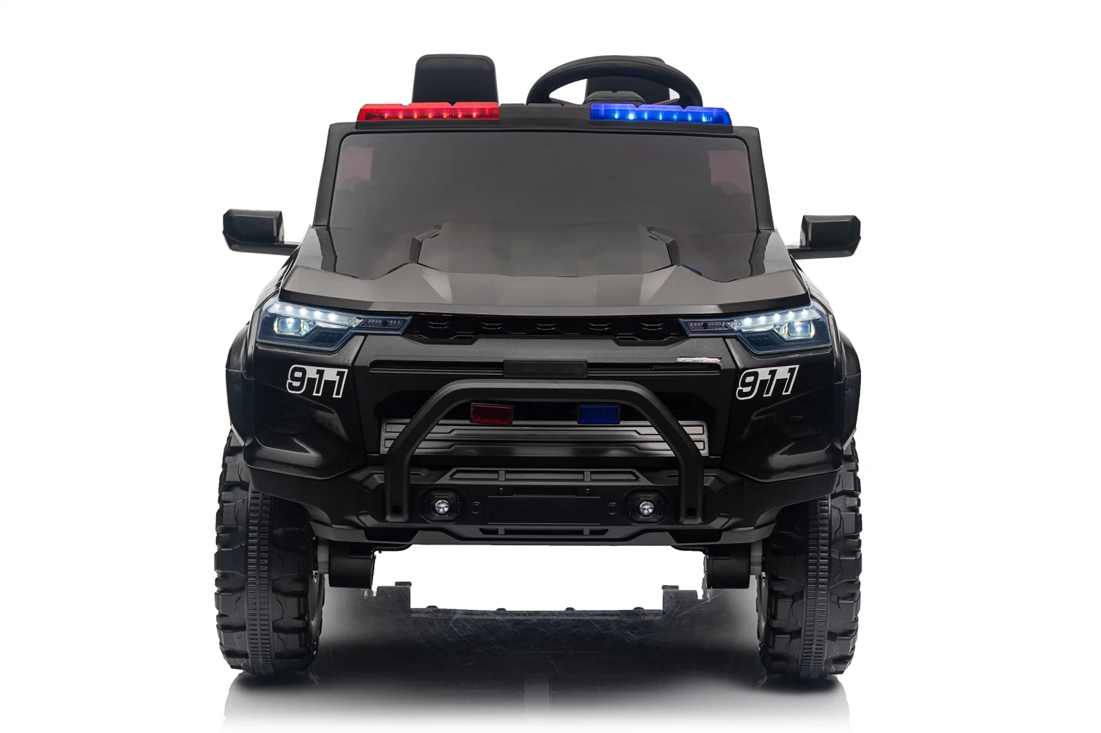 FirePatrol 24V 4x4 Electric Ride-On Car for Kids, Ages 3–6, 800W, Premium Black Edition [10]