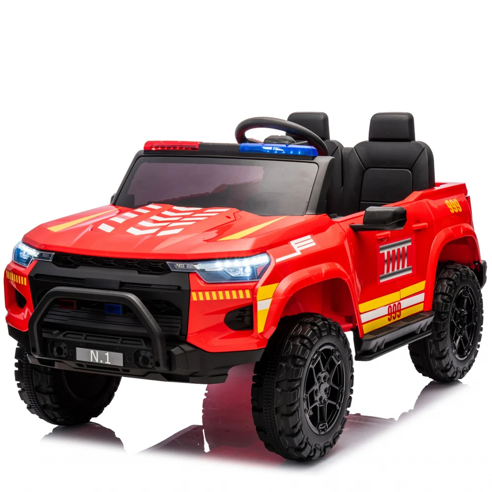 FirePatrol 24V 4x4 Electric Ride-On Car for Kids, Ages 3–6, 800W, Premium Red Edition [1]