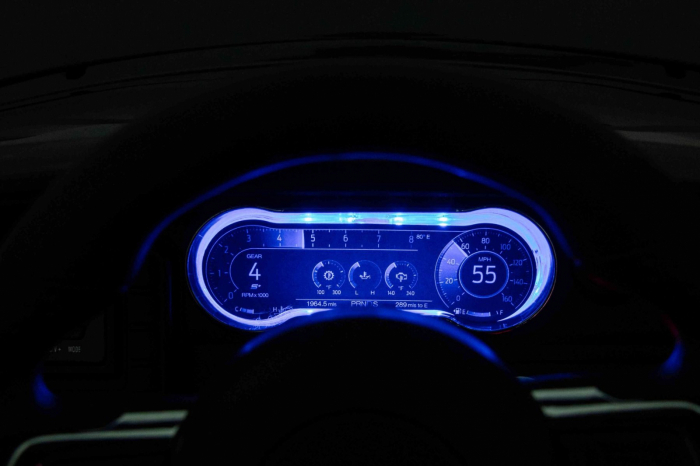 Masinuta electrica FORD Mustang, pentru 3-7 ani, putere 110W,  24V, functie de drift, negru [10]