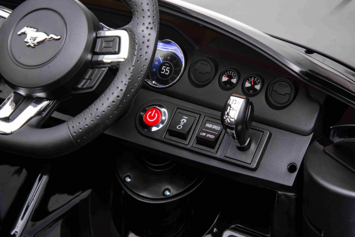 Masinuta electrica FORD Mustang, pentru 3-7 ani, putere 110W,  24V, functie de drift, negru [6]