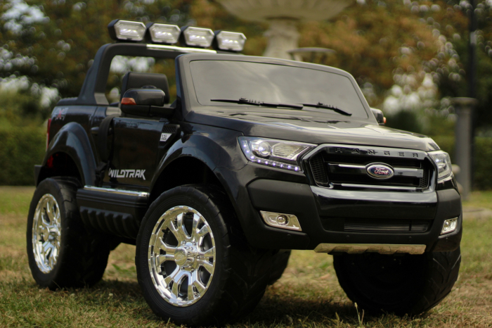 Masinuta electrica pentru copii Ford Ranger, 4x4, 180W, echipare DELUXE, negru [6]