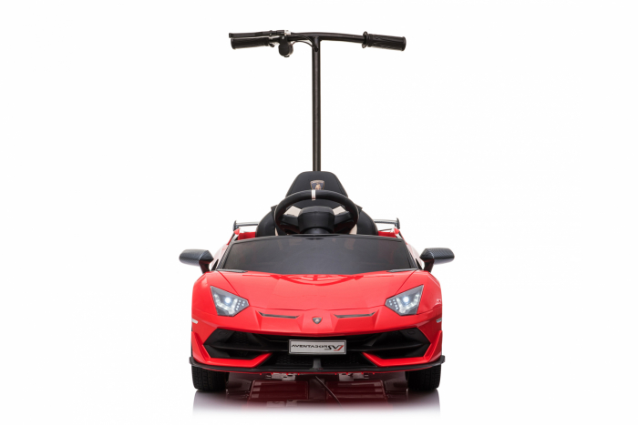 Licensed ride on car Lamborghini Aventador SVJ with hoverboard, 70W, 12V 14Ah premium, red [18]