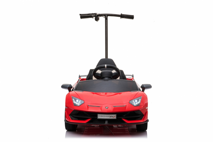 Licensed ride on car Lamborghini Aventador SVJ with hoverboard, 70W, 12V 14Ah premium, red [13]