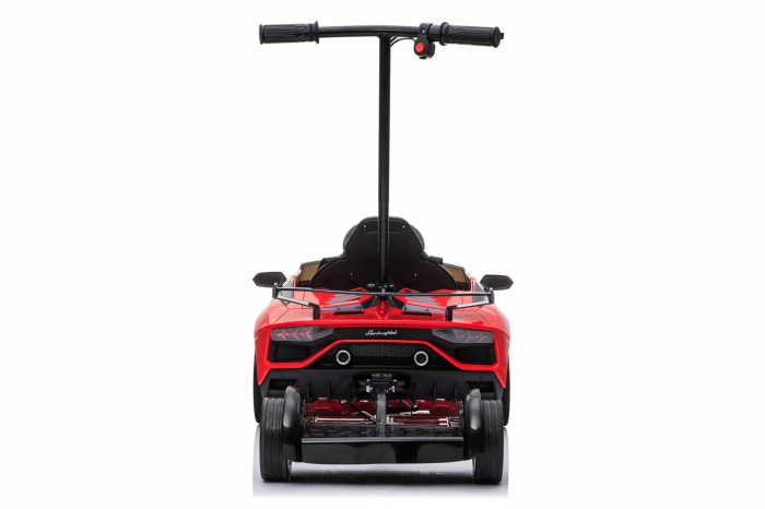 Licensed ride on car Lamborghini Aventador SVJ with hoverboard, 70W, 12V 14Ah premium, red [16]