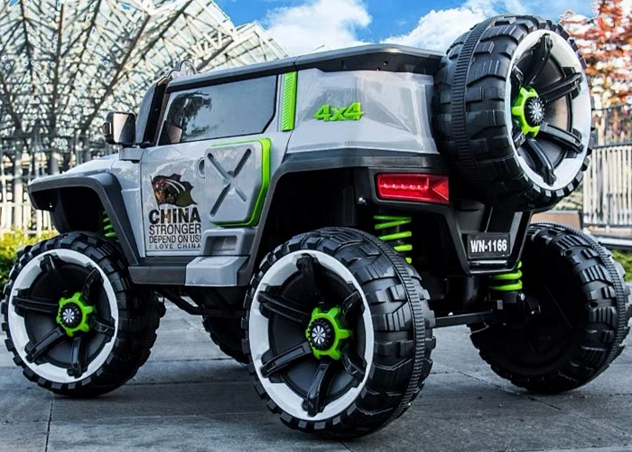 Masinuta electrica 4x4 Rampage, 140W, 12V PREMIUM, roti EVA, Gri [10]