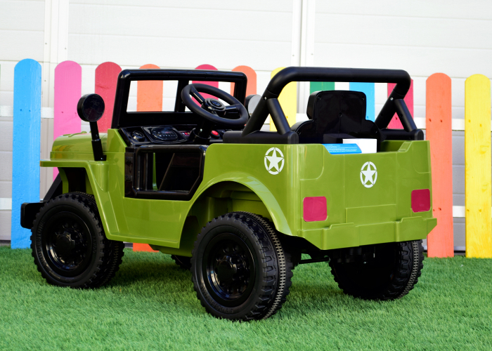 Electric ride on-car BJ001 70W 12V, Mp3 player, Army Green [5]