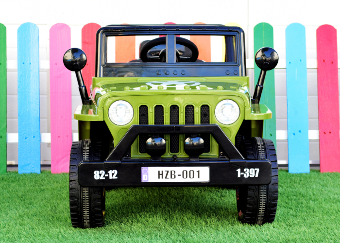 Electric ride on-car BJ001 70W 12V, Mp3 player, Army Green [3]