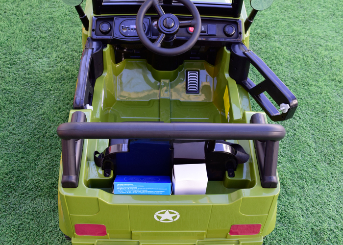 Electric ride on-car BJ001 70W 12V, Mp3 player, Army Green [6]