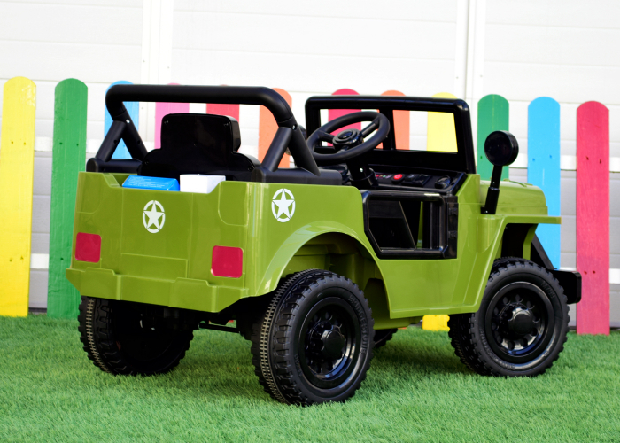 Electric ride on-car BJ001 70W 12V, Mp3 player, Army Green [7]