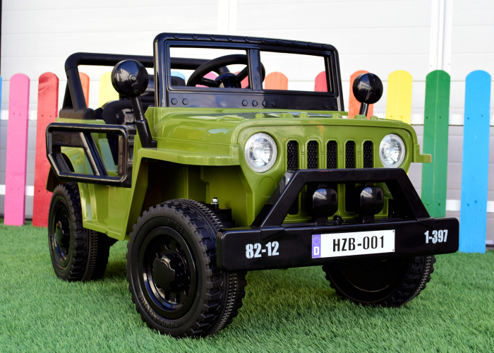 Electric ride on-car BJ001 70W 12V, Mp3 player, Army Green [1]