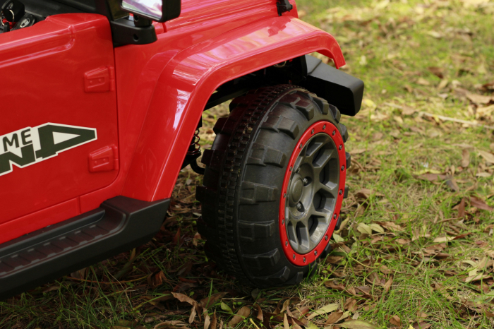 Electric Ride-On car for children Kinderauto BJ7588, 90W, 12V, with ecological leather seat, red [15]