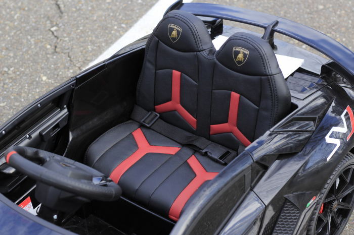 Masinuta electrica Lamborghini Aventador SVJ 90W 12V PREMIUM #Negru [9]