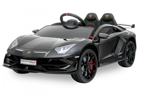 Masinuta electrica Lamborghini Aventador SVJ 90W 12V PREMIUM #Negru [1]