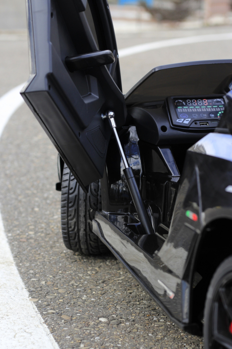 Masinuta electrica Lamborghini Aventador SVJ 90W 12V PREMIUM #Negru [8]