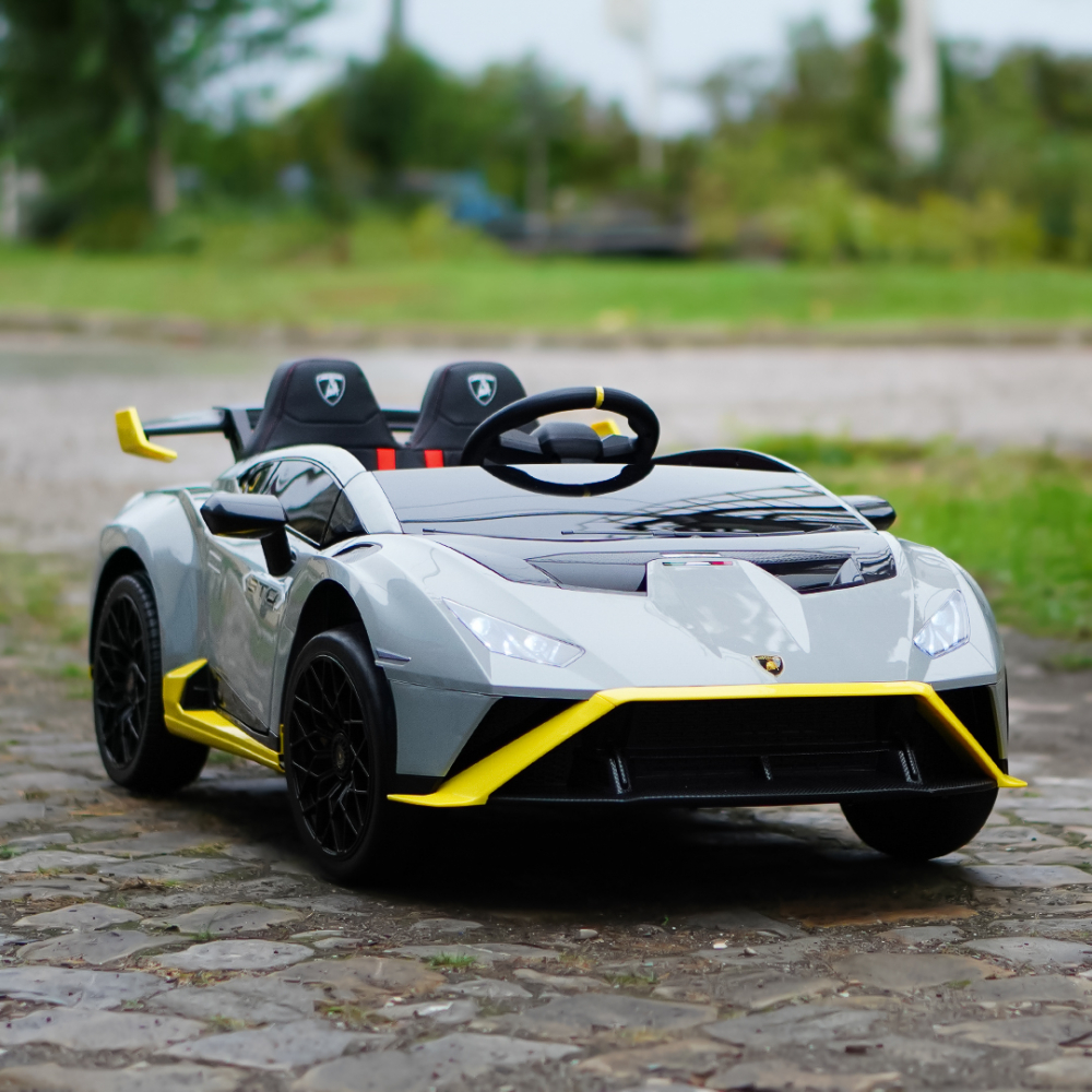 Electric car for children, with drift function Lamborghini Huracan STO, power 500W, 24V, bluetooth, gray [10]