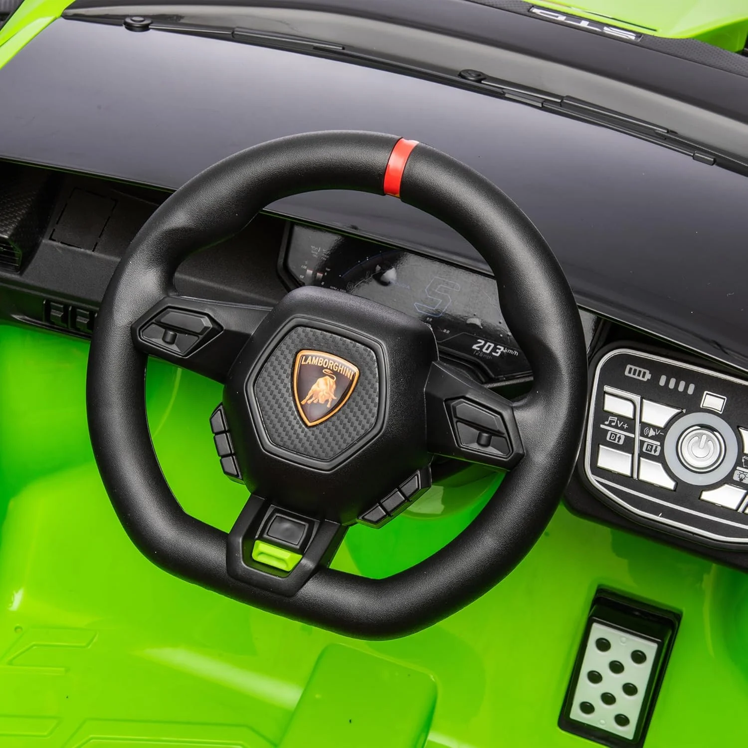 Electric car for children, with drift function Lamborghini Huracan STO, power 500W, 24V, bluetooth, green [19]