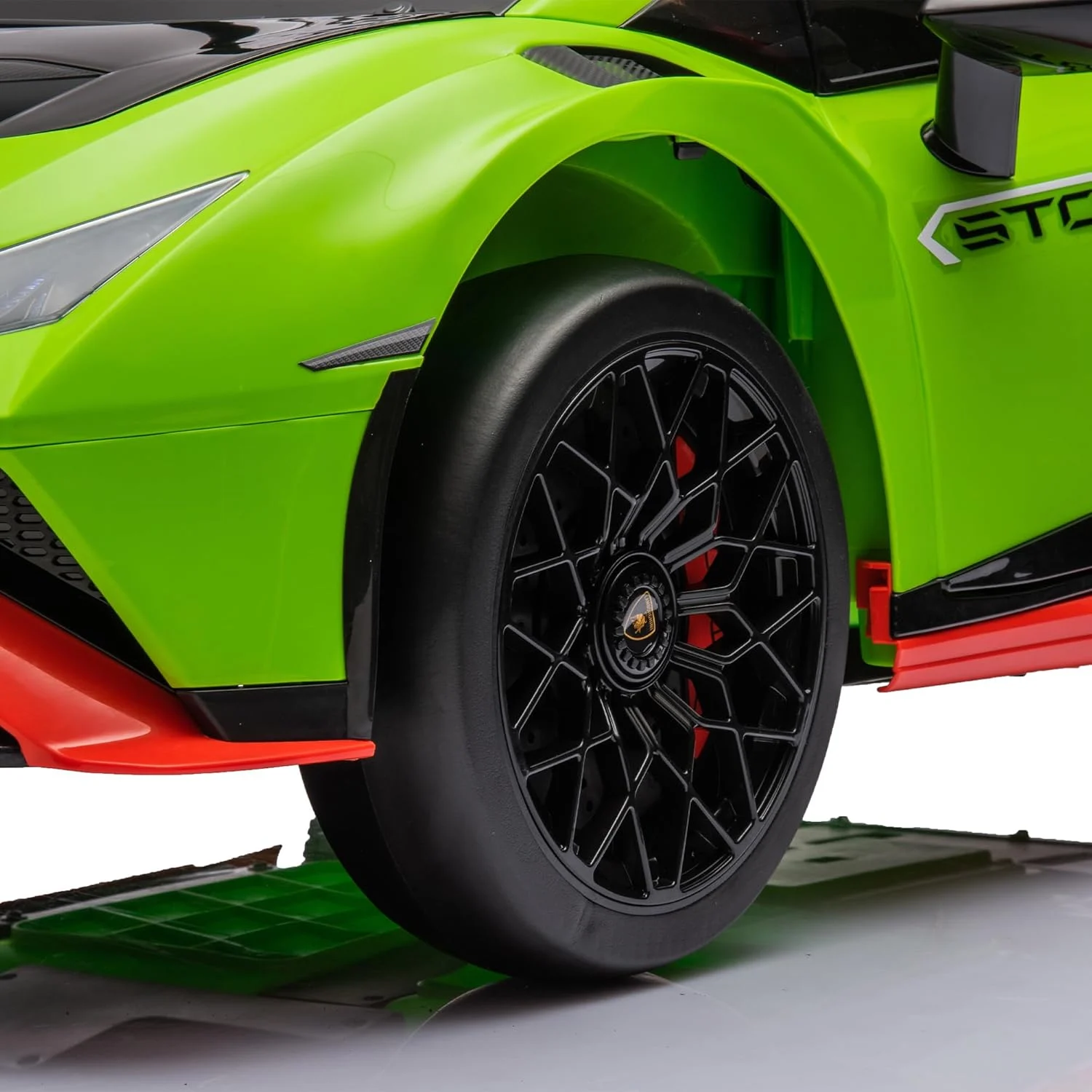 Electric car for children, with drift function Lamborghini Huracan STO, power 500W, 24V, bluetooth, green [21]