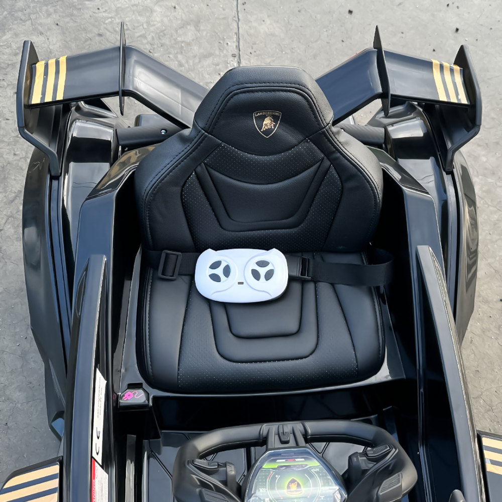 Masinuta electrica Lamborghini Lambo12 Vision, 4x4, 140W, 12V 14Ah, premium, neagra [21]