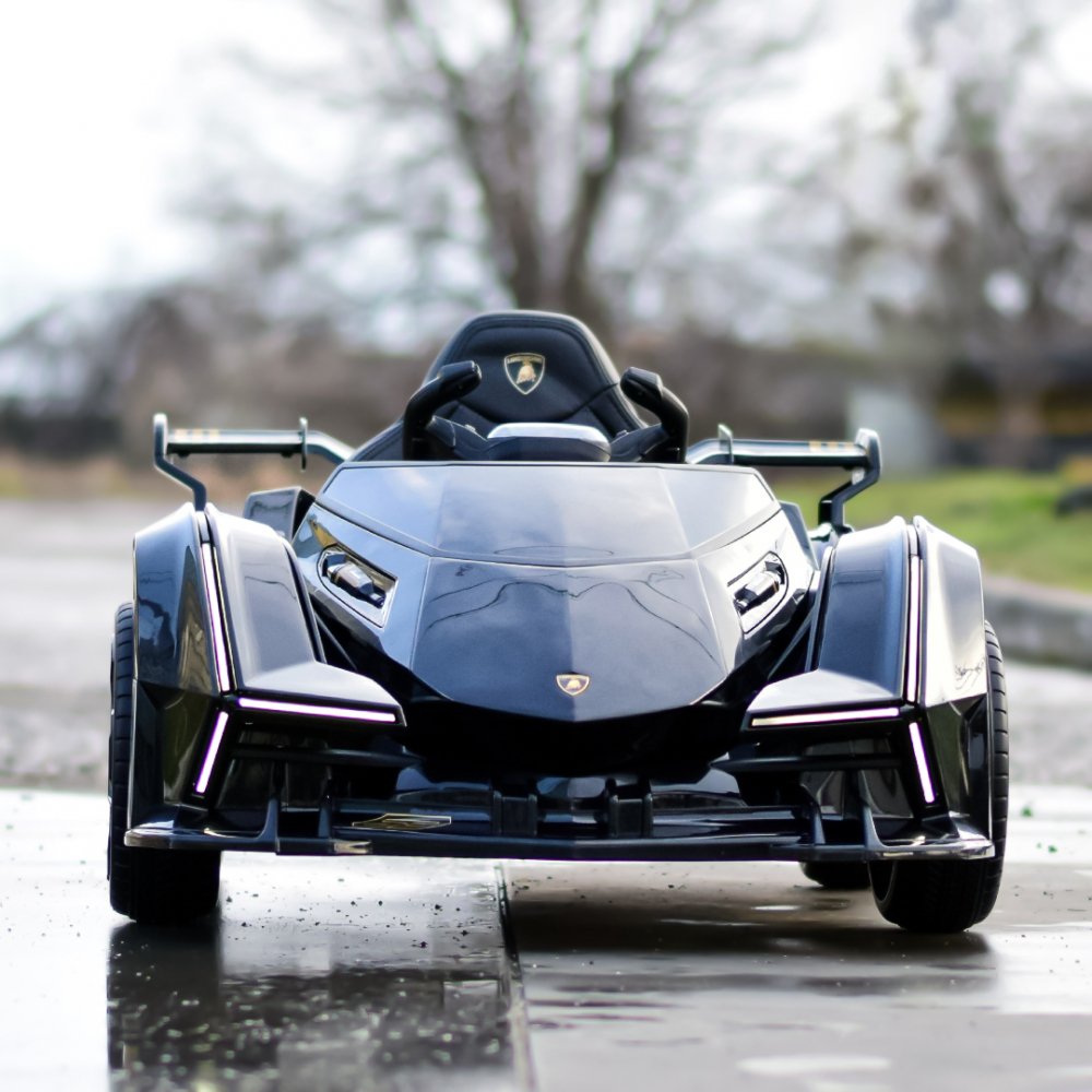Masinuta electrica Lamborghini Lambo12 Vision, 4x4, 140W, 12V 14Ah, premium, neagra [3]