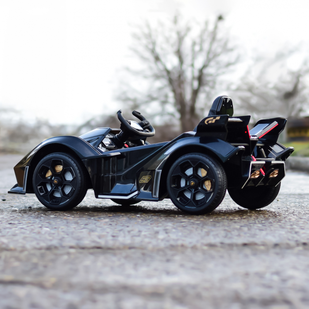 Masinuta electrica Lamborghini Lambo12 Vision, 4x4, 140W, 12V 14Ah, premium, neagra [7]