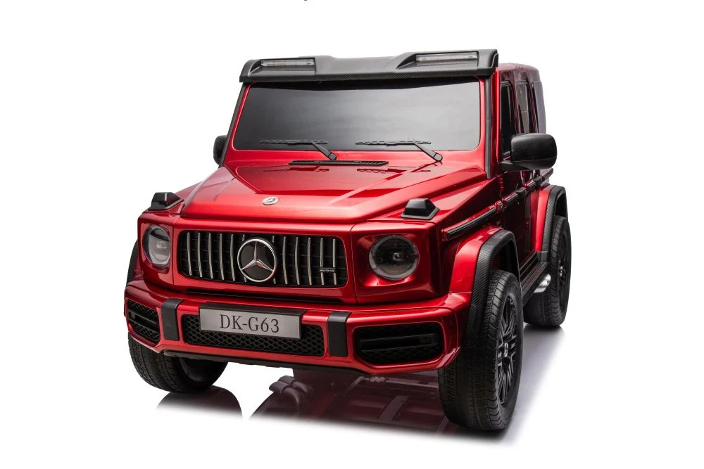 Masinuta electrica Mercedes G63, 4x4, 800W, 24V, MP4, rosu metalizat [3]