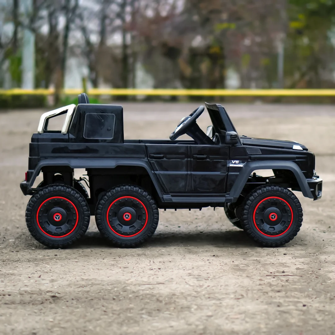 Premium Electric Ride-On Car Mercedes-Benz G63 6×6, 210W, 12V 10Ah, black [5]