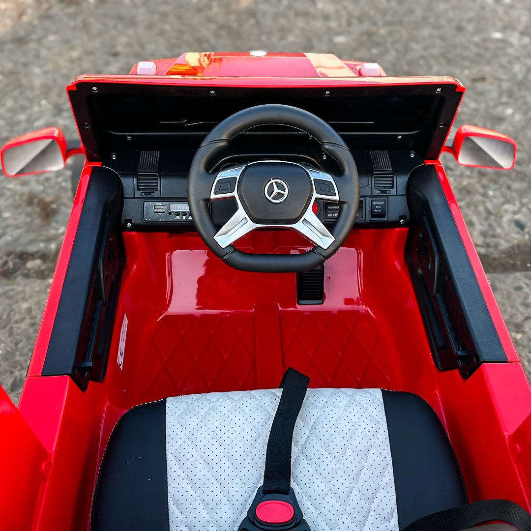 Premium Electric Ride-On Car Mercedes-Benz G63 6×6, 210W, 12V 10Ah, Red [10]