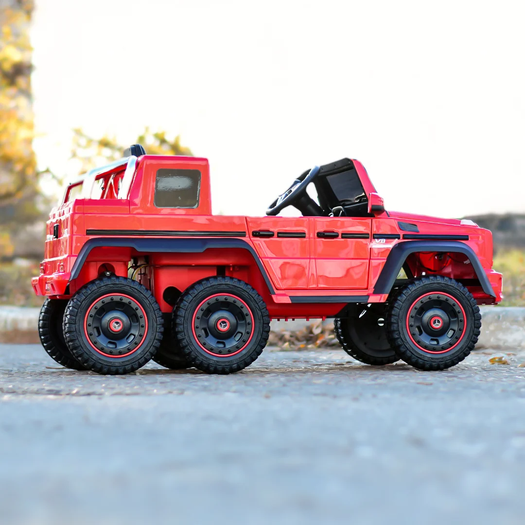 Premium Electric Ride-On Car Mercedes-Benz G63 6×6, 210W, 12V 10Ah, Red [6]