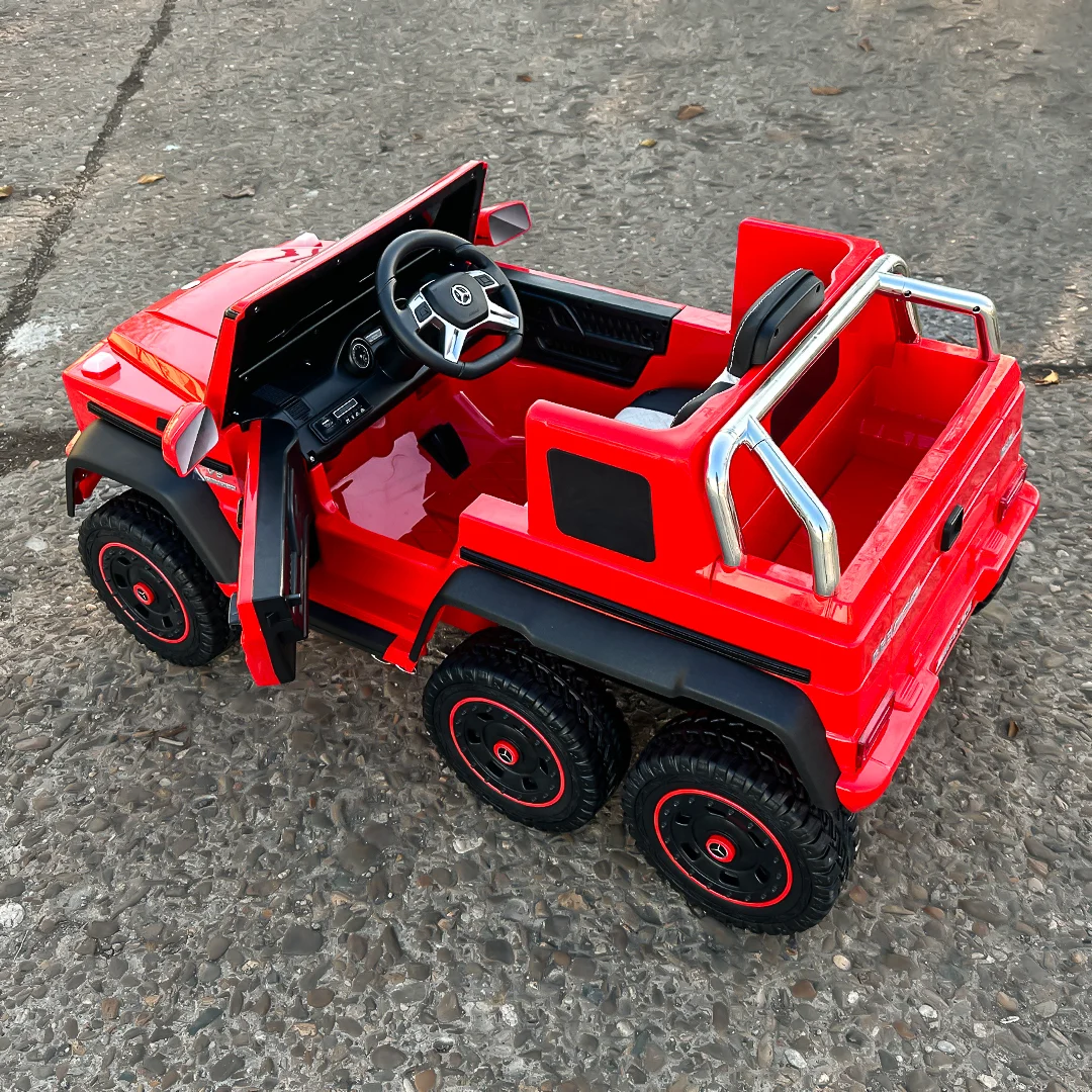 Premium Electric Ride-On Car Mercedes-Benz G63 6×6, 210W, 12V 10Ah, Red [9]