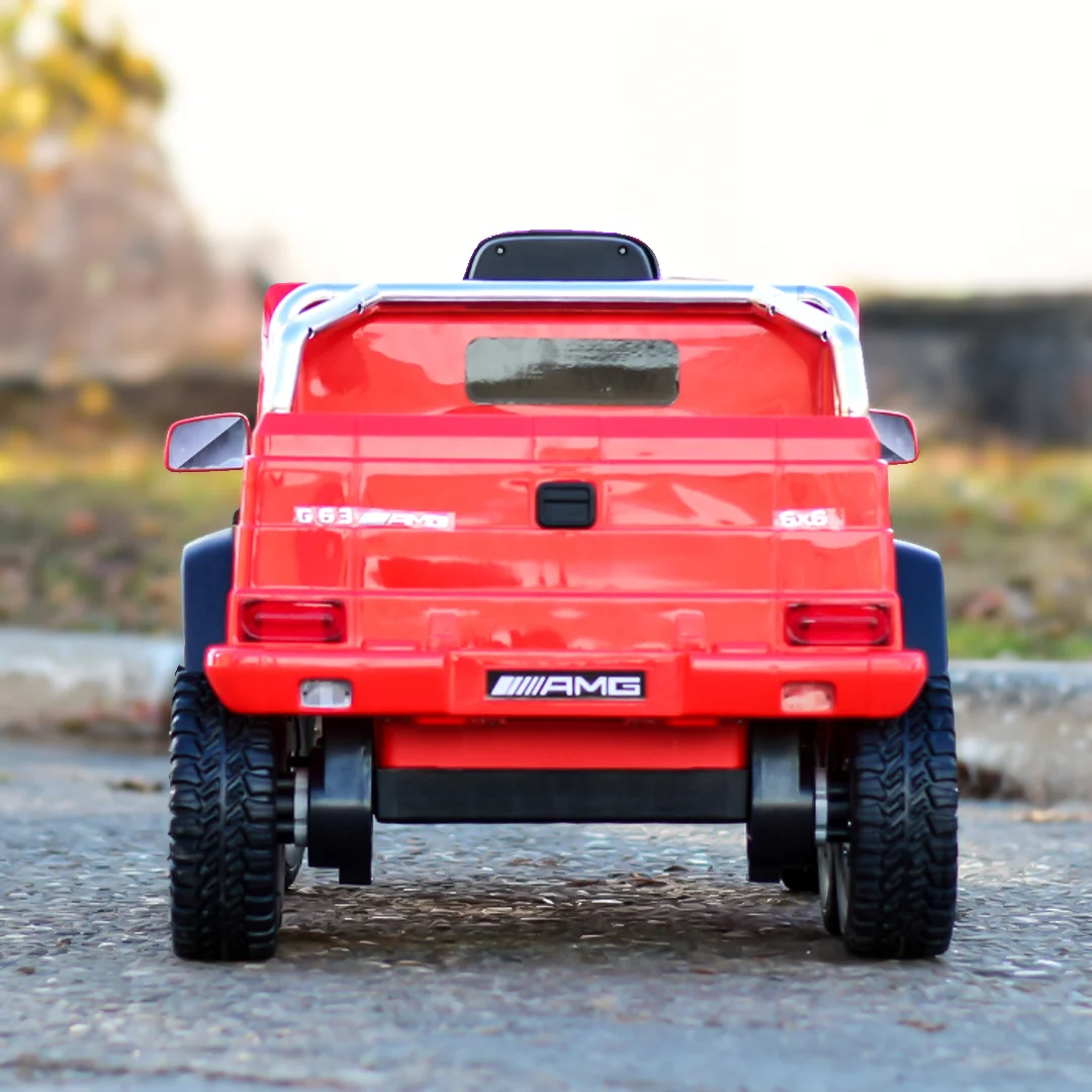 Premium Electric Ride-On Car Mercedes-Benz G63 6×6, 210W, 12V 10Ah, Red [12]