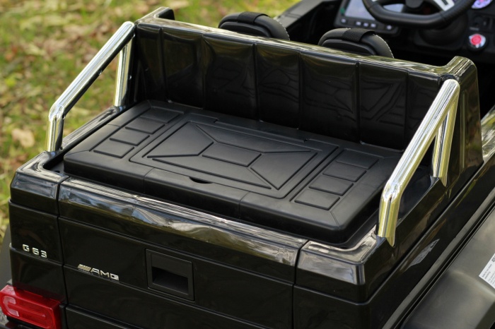 Masinuta electrica pentru copii Mercedes G63, 6x6, putere 270W, echipare DELUXE, Negru [13]