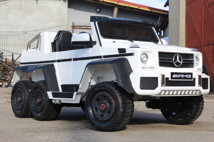 Masinuta electrica Mercedes G63 6x6 270W Premium  #ALB [3]