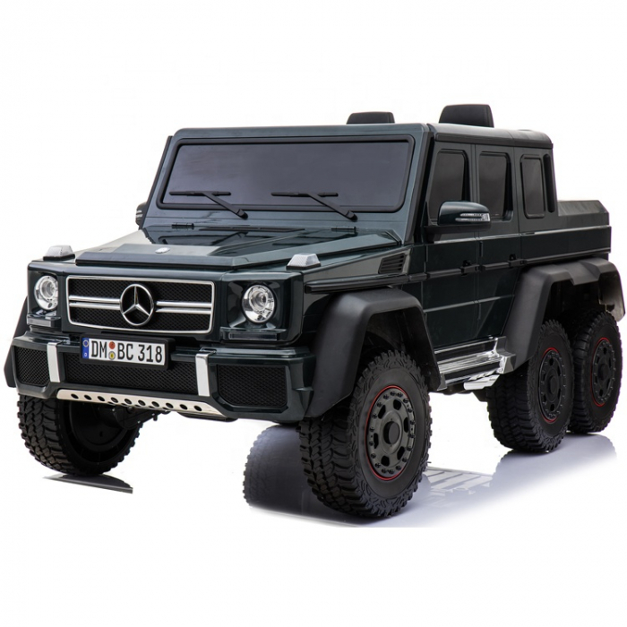 Masinuta electrica cu licenta Mercedes G63 6x6, echipare Premium cu 4 motoare, neagra [2]