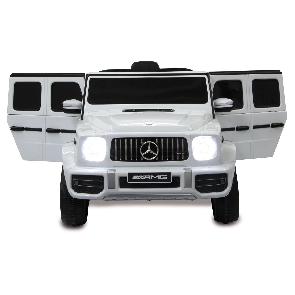 Kids electric ride-on car Mercedes G63 AMG, 60W 12V, premium, white [8]