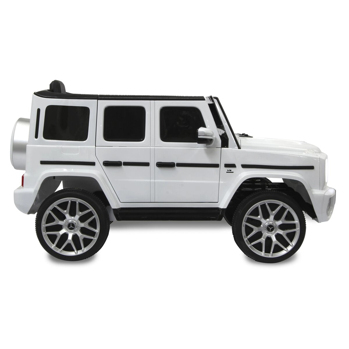 Kids electric ride-on car Mercedes G63 AMG, 60W 12V, premium, white [6]