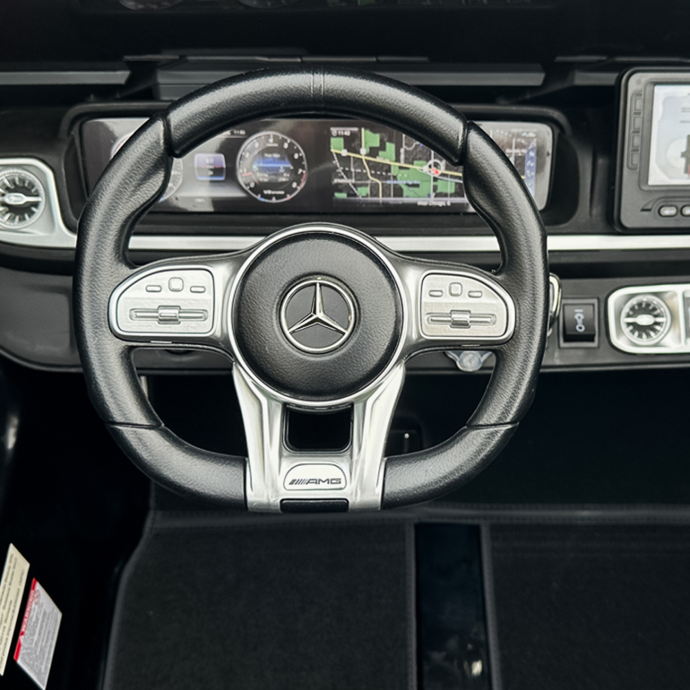 Masinuta electrica Mercedes G63, cu 2 locuri, 4x4, 800W, 24V 14Ah, MP4, neagra [16]