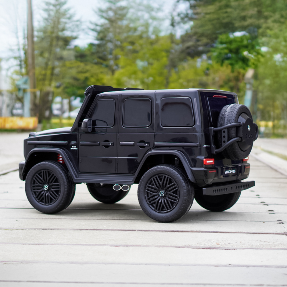 Masinuta electrica Mercedes G63, cu 2 locuri, 4x4, 800W, 24V 14Ah, MP4, neagra [5]