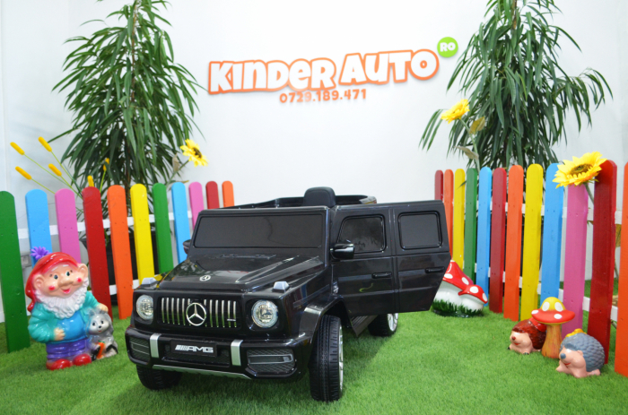 Kids electric ride-on car Mercedes G63 AMG, 60W 12V, premium, black [3]