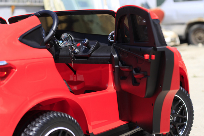 Children's ride-on electric car Mercedes GLC63S AMG XXL, 4x4, 180W, PREMIUM, red [8]