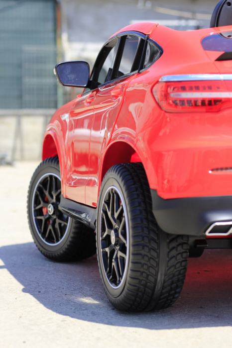 Children's ride-on electric car Mercedes GLC63S AMG XXL, 4x4, 180W, PREMIUM, red [12]