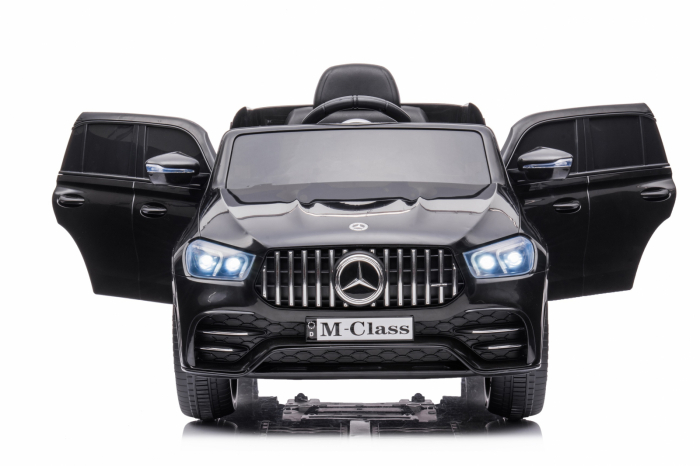 Masinuta electrica Mercedes M-class 4x4, 140W, 12V, scaun tapitat, negru [3]