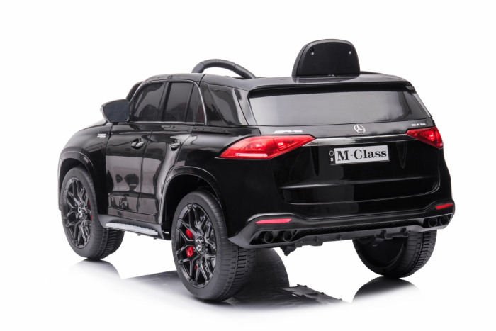 Masinuta electrica Mercedes M-class 4x4, 140W, 12V, scaun tapitat, negru [5]
