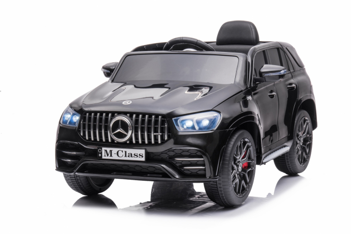 Masinuta electrica Mercedes M-class 4x4, 140W, 12V, scaun tapitat, negru [4]