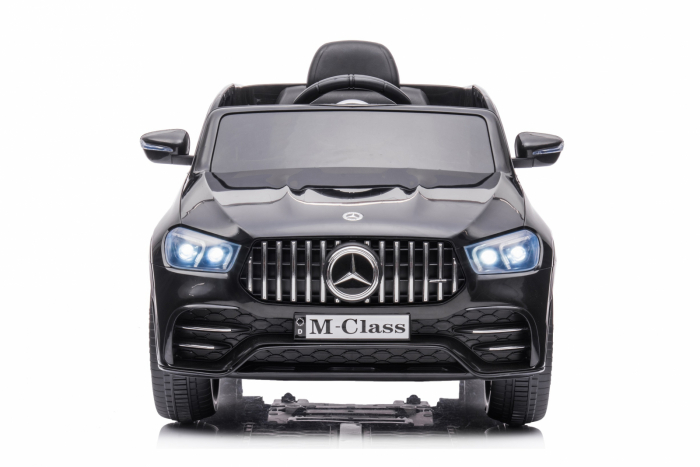 Masinuta electrica Mercedes M-class 4x4, 140W, 12V, scaun tapitat, negru [7]