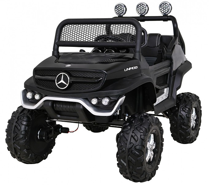 Masinuta electrica Mercedes UNIMOG STANDARD 90W 12V #Negru [1]