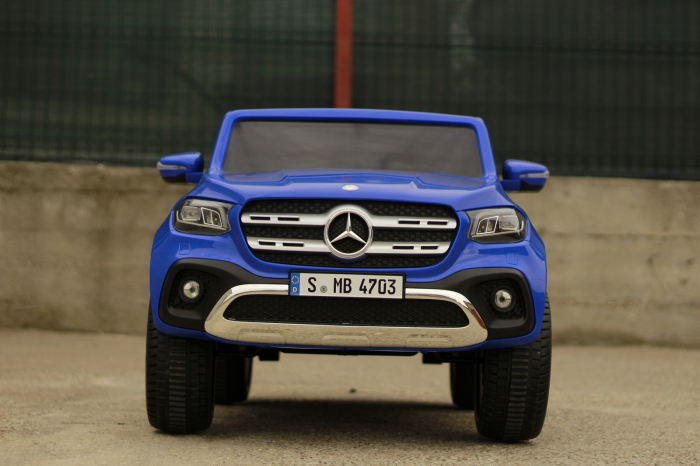 Masinuta electrica Mercedes X-Class 4x4 180W PREMIUM #Albastru [4]
