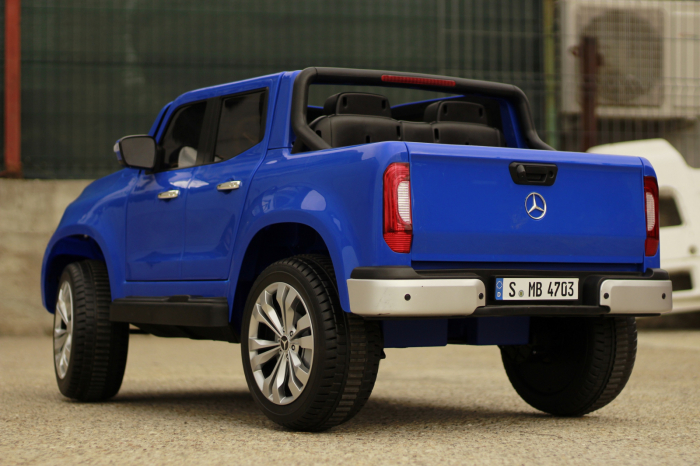 Masinuta electrica Mercedes X-Class 4x4 180W PREMIUM #Albastru [2]