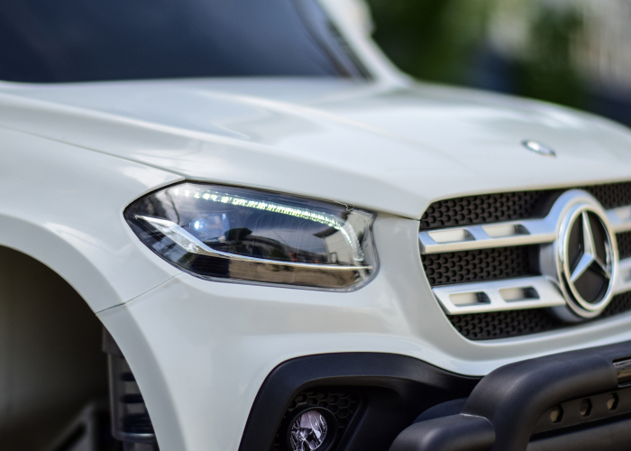 Licensed electric ride-on car Mercedes X-Class Monster Truck, 180W, 4x4, EVA wheels, white [19]