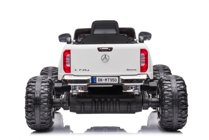 Licensed electric ride-on car Mercedes X-Class Monster Truck, 180W, 4x4, EVA wheels, white [6]