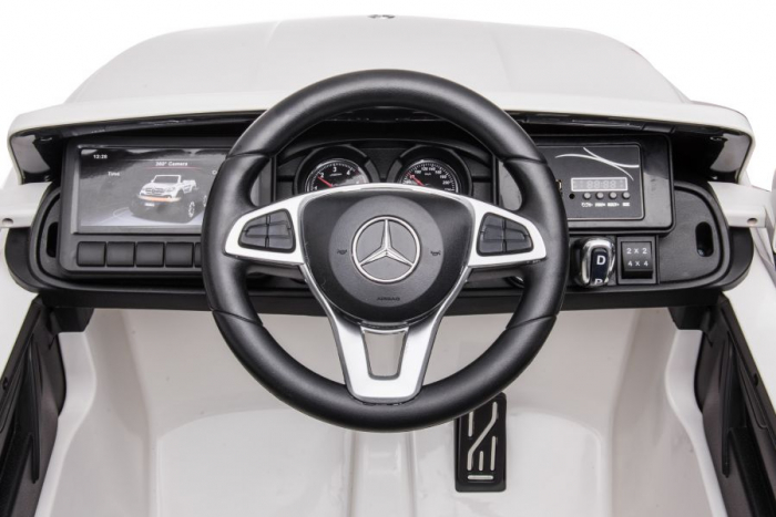 Licensed electric ride-on car Mercedes X-Class Monster Truck, 180W, 4x4, EVA wheels, white [13]